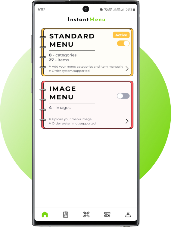 InstantMenu menu types