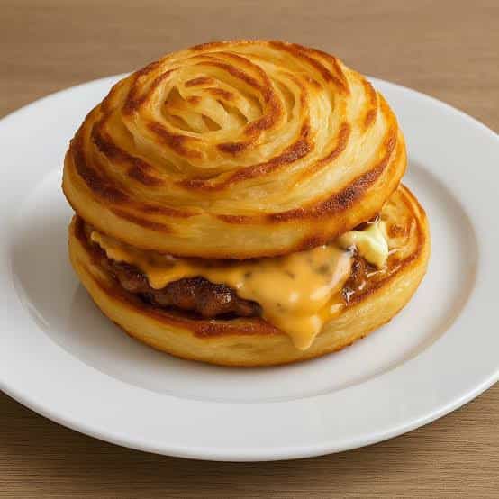 Paratha Smash Burger - Chicken Makhani