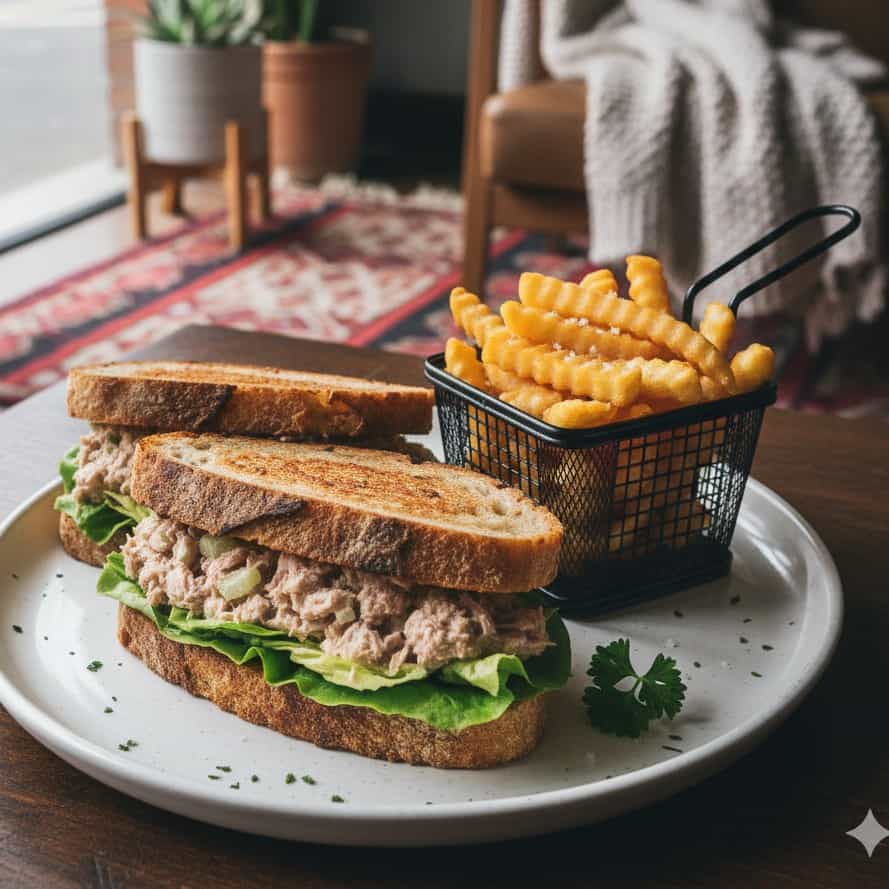 Tuna Salad Sandwich With Fries