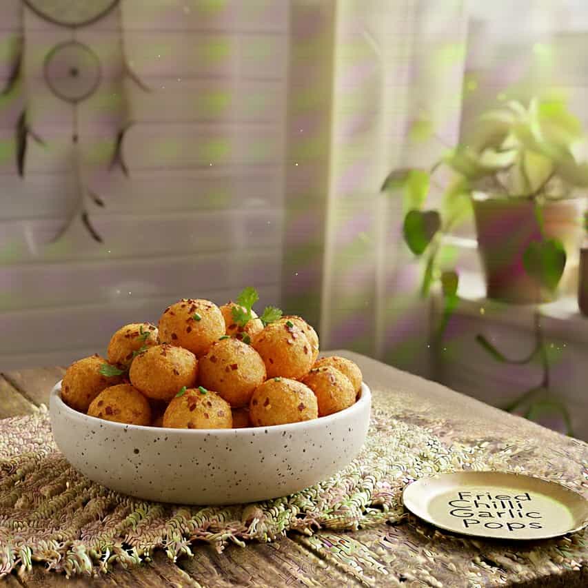 Chilli Garlic Potato Pops 12 Pc