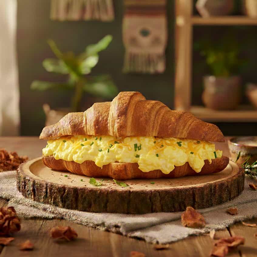 Cheese Scrambled Egg Croissant