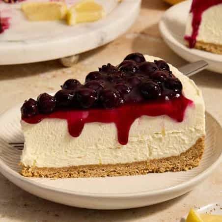 No Bake Blueberry Cheesecake