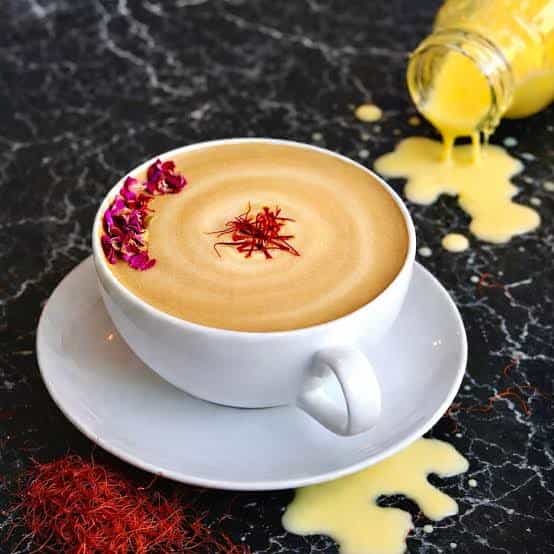 Hot Saffron Latte